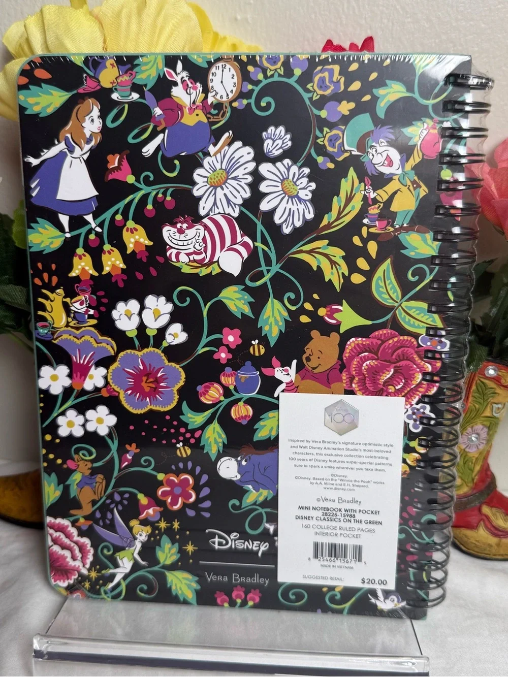 NWT Vera Bradley Disney Classics On The Green Mini Notebook
